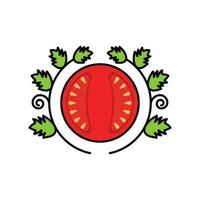 Tomate Symbol Vektor Illustration Design Vorlage