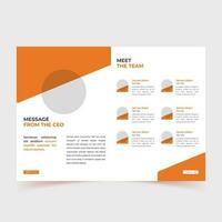 Geschäft Unternehmen Profil Broschüre Vorlage Design, jährlich Bericht, korporativ Unternehmen Profil, editierbar Vorlage Design, Abdeckung, Vektor