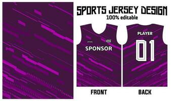 lila Hintergrund Jersey Design zum Sport Uniform vektor