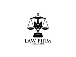 Gesetz Feste Logo, Anwalt Logo mit kreativ Gesetz Element vektor