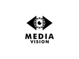 syn media logotyp vektor mall