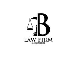 Gesetz Feste mit Brief b Logo, Anwalt Logo mit kreativ Gesetz Element vektor