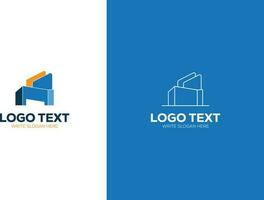 vektor byggnad, kreativ verklig egendom logotyp, konstruktion byrå Hem ikon och hus logotyp