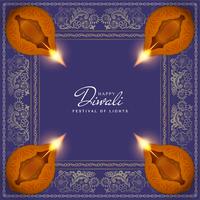 Abstrakt Glad Diwali Indisk festival bakgrund vektor