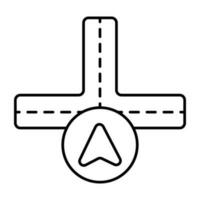 modern design ikon av navigering pil vektor