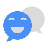 ein kreativ Design Symbol von Emoji vektor