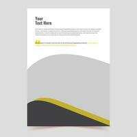 sauber Broschüre Vorlage mit minimalistisch Konzept und modern Stil verwenden zum Geschäft Vorschlag und jährlich Bericht, Abdeckung, Banner, Buch Startseite Design vektor