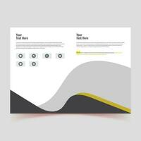 sauber Broschüre Vorlage mit minimalistisch Konzept und modern Stil verwenden zum Geschäft Vorschlag und jährlich Bericht, Banner, Buch Startseite Design, Flyer Design vektor