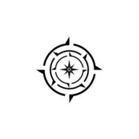 Kompass Pfeil Marken modern Vektor Logo Design Symbol