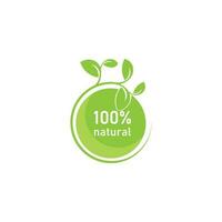 natur naturlig logotyp grön olja blad produkt märka bio eco vektor