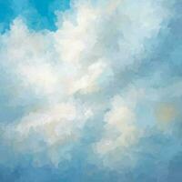Hand gemalt abstrakt Wolken Hintergrund vektor
