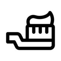 Zahnbürste Symbol zum Ihre Webseite, Handy, Mobiltelefon, Präsentation, und Logo Design. vektor