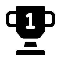 Trophäensymbol für Ihre Website, Ihr Handy, Ihre Präsentation und Ihr Logodesign. vektor