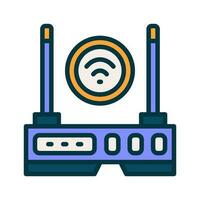 Router-Symbol für Ihre Website, Ihr Handy, Ihre Präsentation und Ihr Logo-Design. vektor