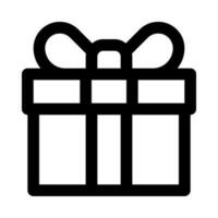 Geschenksymbol für Ihre Website, Ihr Handy, Ihre Präsentation und Ihr Logodesign. vektor