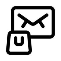 E-Mail-Symbol für Ihre Website, Ihr Handy, Ihre Präsentation und Ihr Logo-Design. vektor