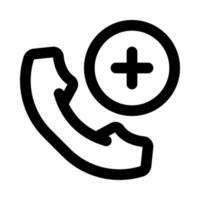 Notfall Anruf Symbol zum Ihre Webseite, Handy, Mobiltelefon, Präsentation, und Logo Design. vektor