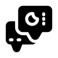 Chat-Symbol für Ihre Website, Ihr Handy, Ihre Präsentation und Ihr Logo-Design. vektor