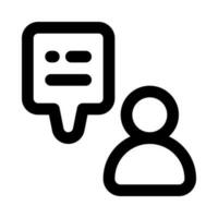 Chat-Symbol für Ihre Website, Ihr Handy, Ihre Präsentation und Ihr Logo-Design. vektor