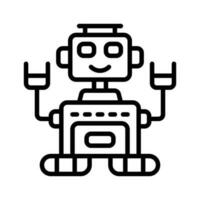 Roboter Symbol zum Ihre Webseite, Handy, Mobiltelefon, Präsentation, und Logo Design. vektor