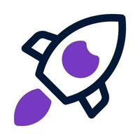 Raketensymbol für Ihre Website, Ihr Handy, Ihre Präsentation und Ihr Logo-Design. vektor
