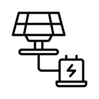 Solarpanel-Symbol für Ihre Website, Ihr Handy, Ihre Präsentation und Ihr Logo-Design. vektor