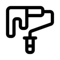 Farbroller-Symbol für Ihre Website, Ihr Handy, Ihre Präsentation und Ihr Logo-Design. vektor