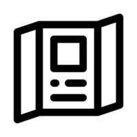 Flugblatt Symbol zum Ihre Webseite, Handy, Mobiltelefon, Präsentation, und Logo Design. vektor