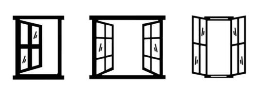 Fenster Symbol Vektor Illustration. Lager Vektor Illustration.