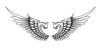 kostenlos Engel Flügel Vektor