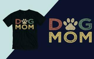 Hund Mama t Shirt, Mutter Tag t Hemd Design vektor