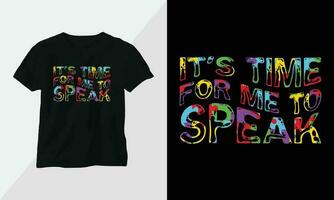 autism t-shirt design begrepp. Allt mönster är färgrik och skapas använder sig av band, pussel, kärlek, etc vektor