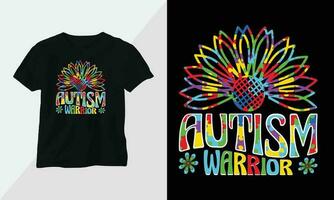 Autismus T-Shirt Design Konzept. alle Designs sind bunt und erstellt mit Band, Rätsel, Liebe, usw vektor