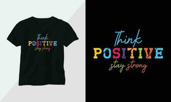 Typografie T-Shirt Design motivierend Poster inspirierend Zitat vektor