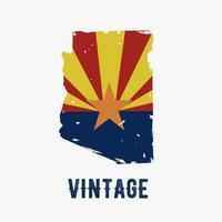 Illustration Vektor von Arizona Jahrgang Design, Grunge Stil, perfekt zum drucken, T-Shirt Design