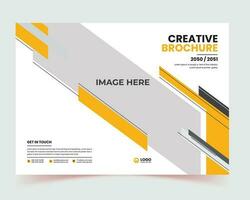 portfölj design vektor uppsättning, abstrakt gul grafisk fyrkant form, modern Rapportera företag, flygblad, omslag bok presentation, affisch mall, minimal broschyr layout