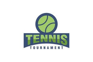tennis turnering och Washington monument logotyp design vektor mall
