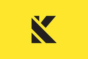Brief k abstrakt Logo Design Vektor Vorlage