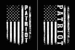 Patriot USA Flagge t Hemd Design vektor