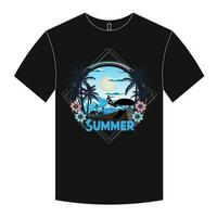 Sommer-T-Shirt-Design vektor