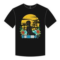 Sommer-T-Shirt-Design vektor