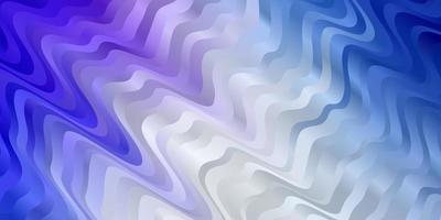 hellrosa blaues Vektor-Layout mit Kurven bunte Illustration mit geschwungenen Linien Vorlage für Mobiltelefone vektor