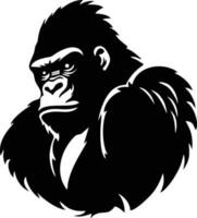 vektor konst illustrationer av en gorilla ansikte