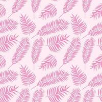 rosa tropisk löv sömlös vektor mönster