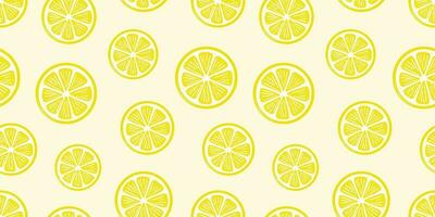 citron- skiva vektor tapet, sömlös upprepa mönster bakgrund med citrus- frukt skivor