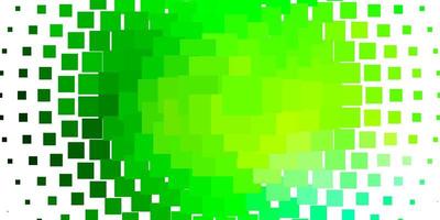 hellgrüner Vektorhintergrund im polygonalen Stil, farbenfrohe Illustration mit Gradientenrechtcken und Quadratmuster für Geschäftsbroschüren-Broschüren vektor