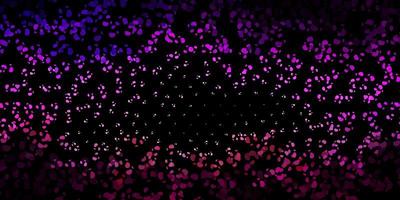 dunkelviolettes rosa Vektormuster mit abstrakten Formen vektor