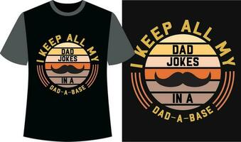 trendig pappa t-shirt design. vektor