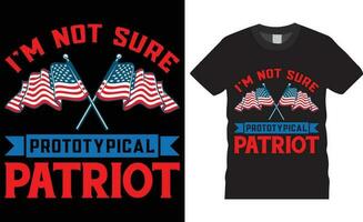 september 9.11 patriot dag t-shirt design vektor med skriva ut mall.jag är inte Säker prototypisk patriot