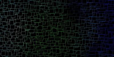 mörkblå grön vektormall med rektanglar rektanglar med färgglad lutning på abstrakt bakgrundsmönster för reklamannonser vektor